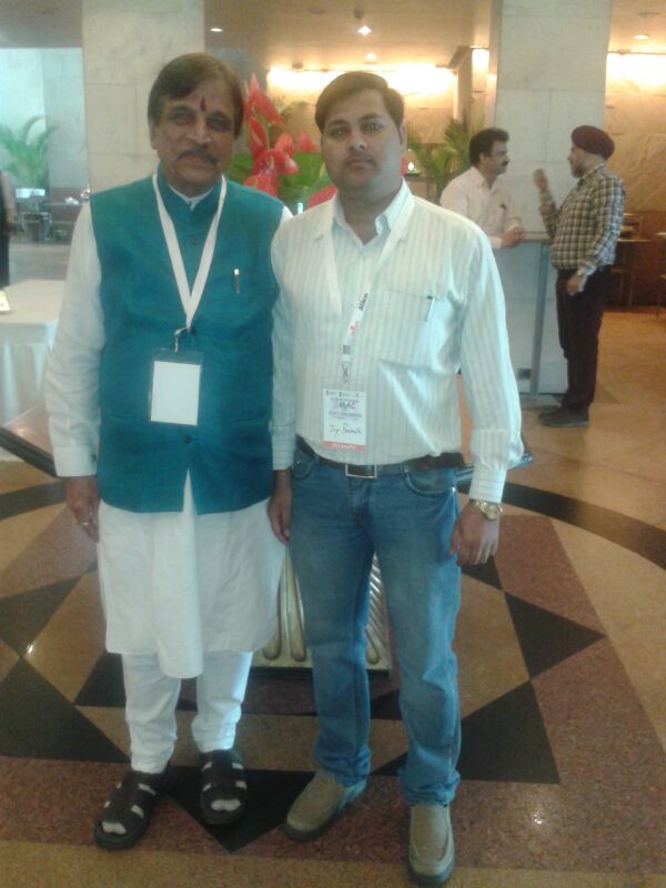 With Mr. Avinash K. Dalal (Chariman, All India MSME Association) during Seminar at ASSOCHAM India in May 2014